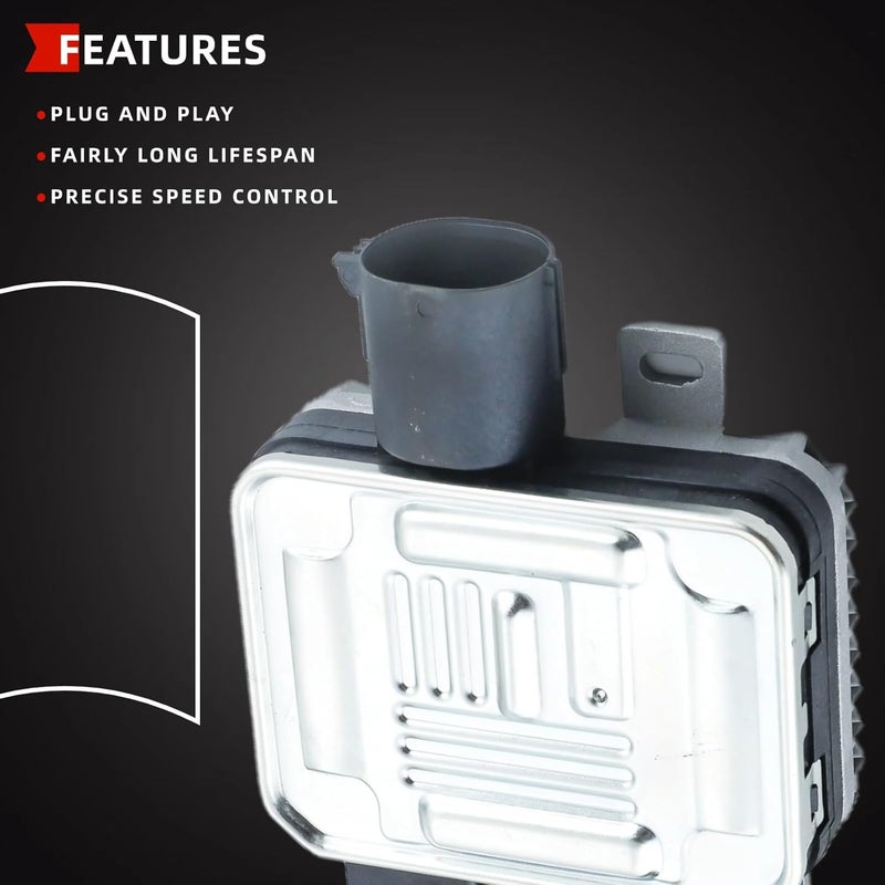 FRELINARROW وحدة تحكم مروحة تبريد المحرك تناسب فولفو S60 S80 V40 V60 V70 XC60 XC70 ولاند روفر LR2 2008-2012 استبدال 940009402 7T43-8C609-BA LR011905 - Image 5